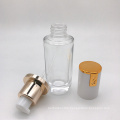 Glass Transparent Three Piece Set Simple Cosmetic Emulsion Packaging Bottle